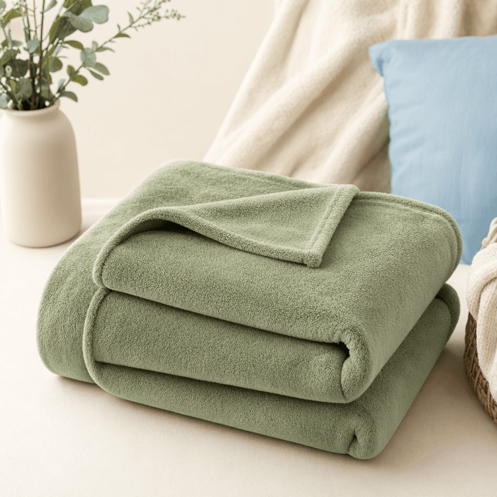 Sage Fleece Blanket