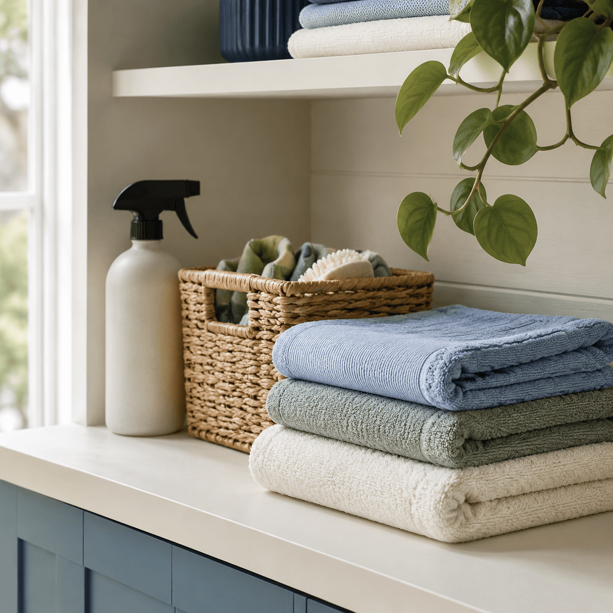 Clean routine card scene